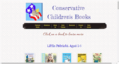 Desktop Screenshot of conservativechildrensbooks.com